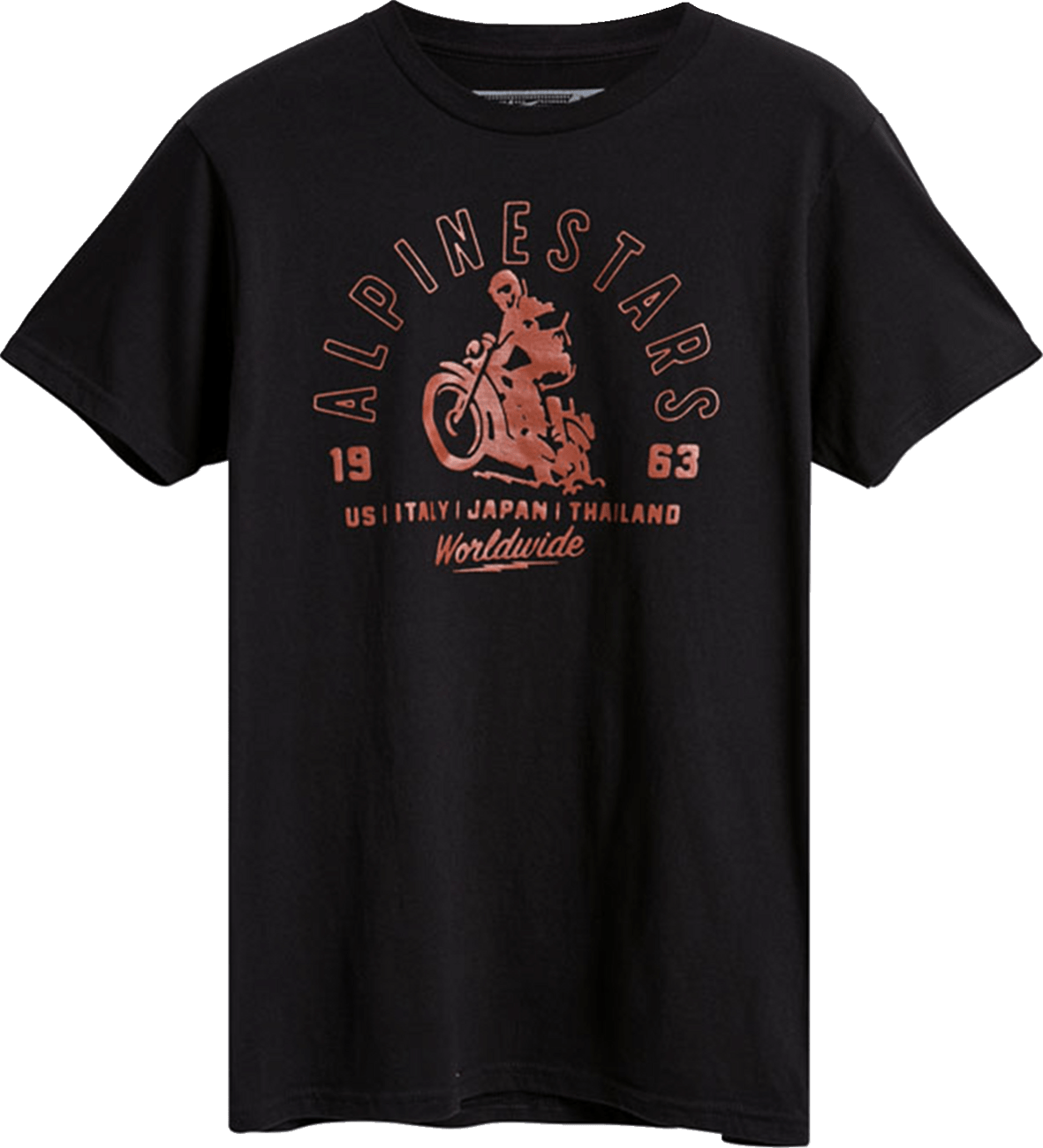 Alpinestars Sander T-Shirt in Black – Classic Motorcycle Graphic, Large - Kelly Motorsports