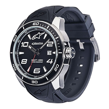 ALPINESTARS Satined Stainless - Steel Watch 1036 - 96007 with Myota 2315 Japanese Movement - Kelly Motorsports
