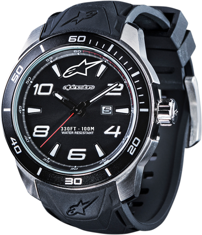 ALPINESTARS Satined Stainless - Steel Watch 1036 - 96007 with Myota 2315 Japanese Movement - Kelly Motorsports