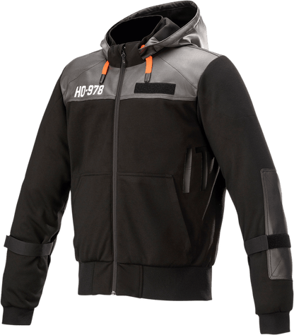 Alpinestars Shotaro Hoodie 2XL Black with Nucleon Plus Shoulder and Elbow Protectors - Kelly Motorsports