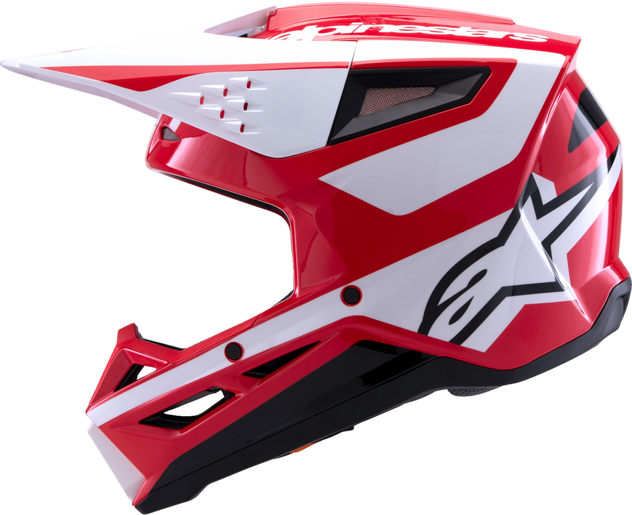 Alpinestars SM3 Helmet Heat - Gloss Red, White & Black Medium (Part 8301026 - 3126 - M) - Kelly Motorsports