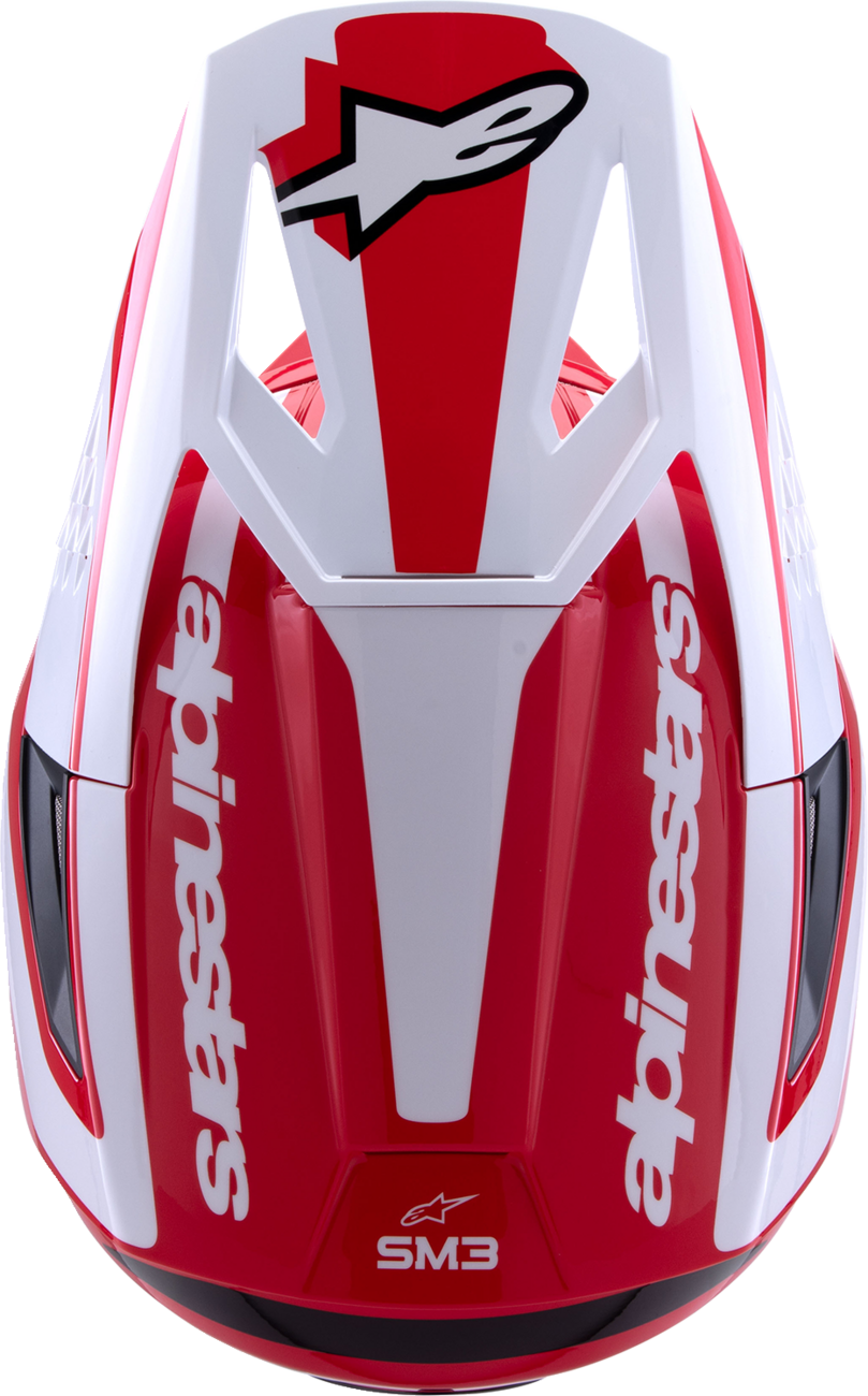 Alpinestars SM3 Helmet Heat - Gloss Red, White & Black Medium (Part 8301026 - 3126 - M) - Kelly Motorsports