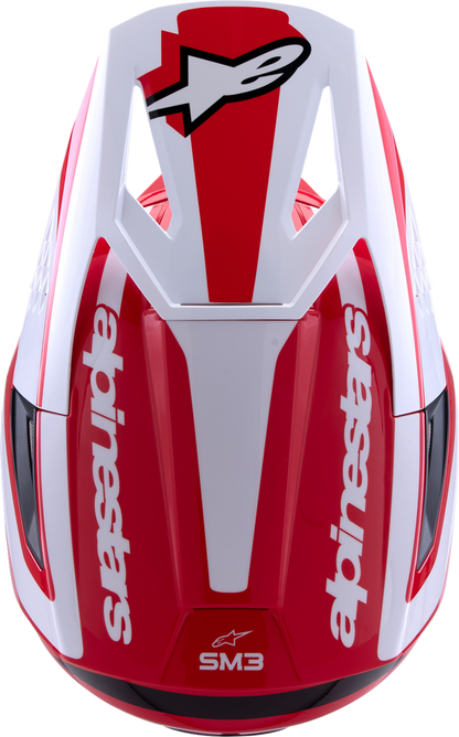 Alpinestars SM3 Helmet Heat - Gloss Red, White & Black Medium (Part 8301026 - 3126 - M) - Kelly Motorsports