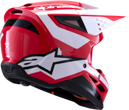 Alpinestars SM3 Helmet Heat - Gloss Red, White & Black Medium (Part 8301026 - 3126 - M) - Kelly Motorsports