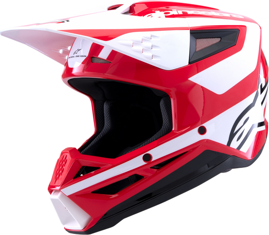 Alpinestars SM3 Helmet Heat - Gloss Red, White & Black Medium (Part 8301026 - 3126 - M) - Kelly Motorsports