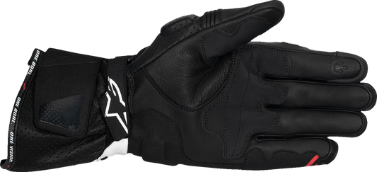 Alpinestars SP-3 Gloves - Black, White & Fluo Red, Large - Kelly Motorsports