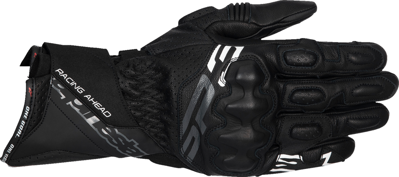 Alpinestars SP-3 Motorcycle Gloves - Black, Small (Part Number: 3550925-10-S) - Kelly Motorsports