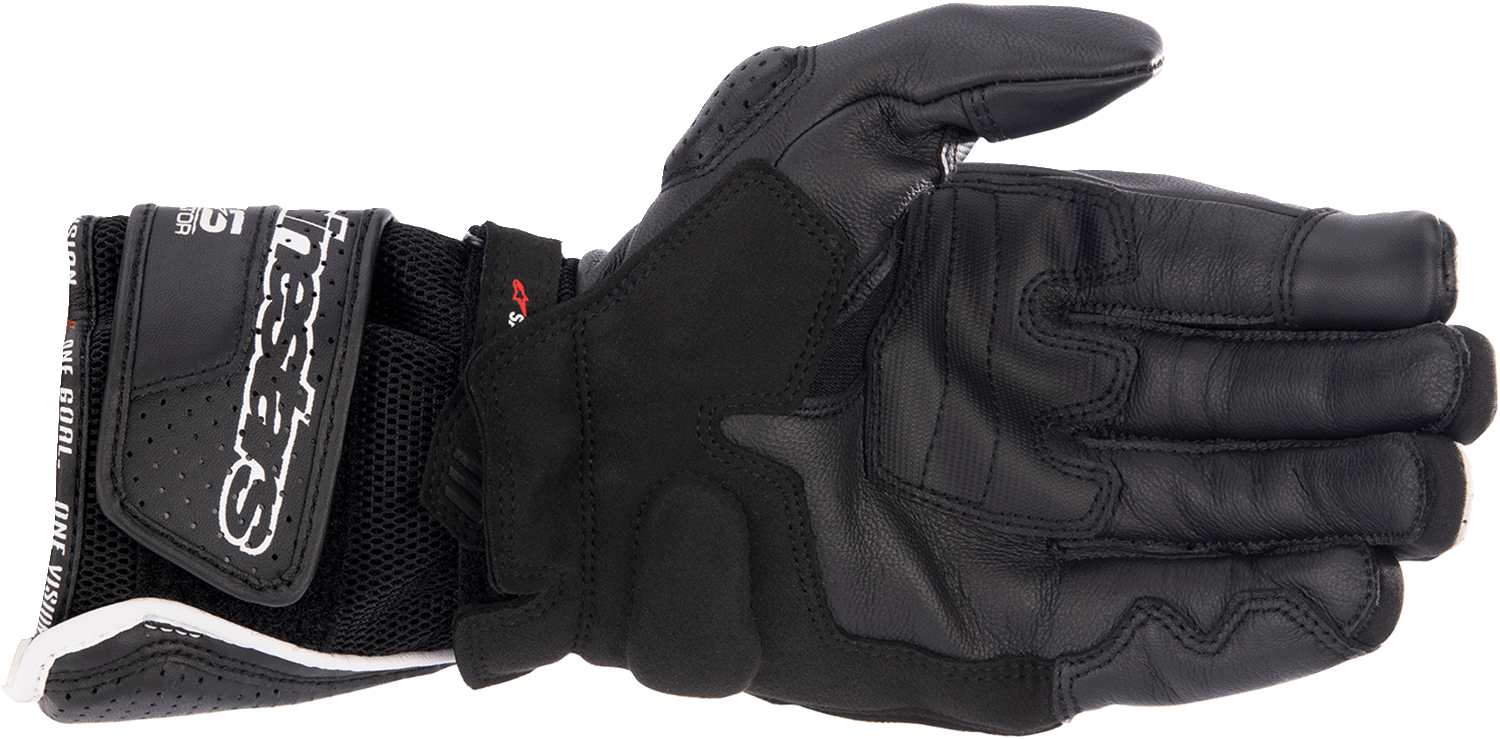 Alpinestars SP-8 Air V3 Gloves - Medium Black, White & Bright Red | Part Number 3558621-1304-M - Kelly Motorsports