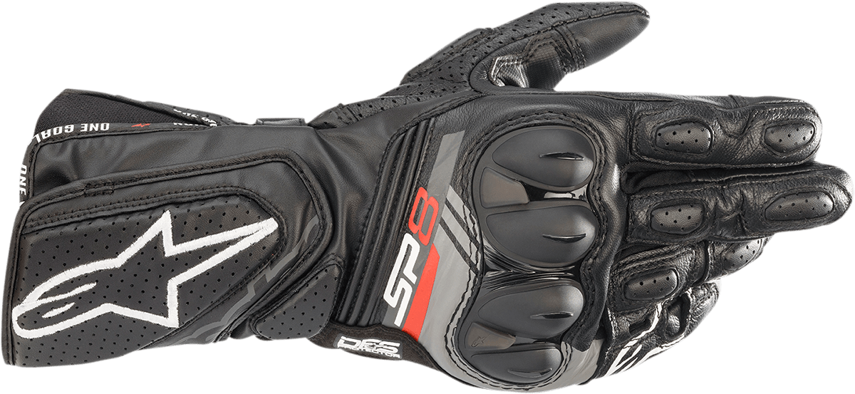 Alpinestars SP-8 V3 Black Motorcycle Gloves - 3XL - Kelly Motorsports