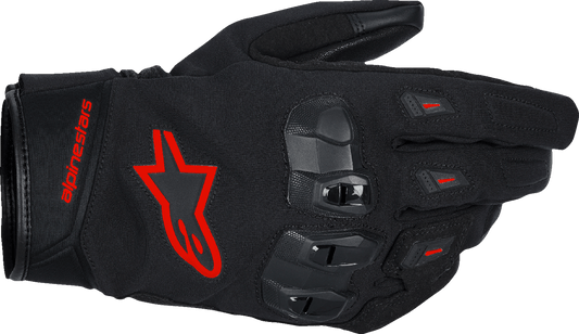 Alpinestars SP X Z Drystar Waterproof Gloves - Black/Fluo Red, XL - Kelly Motorsports