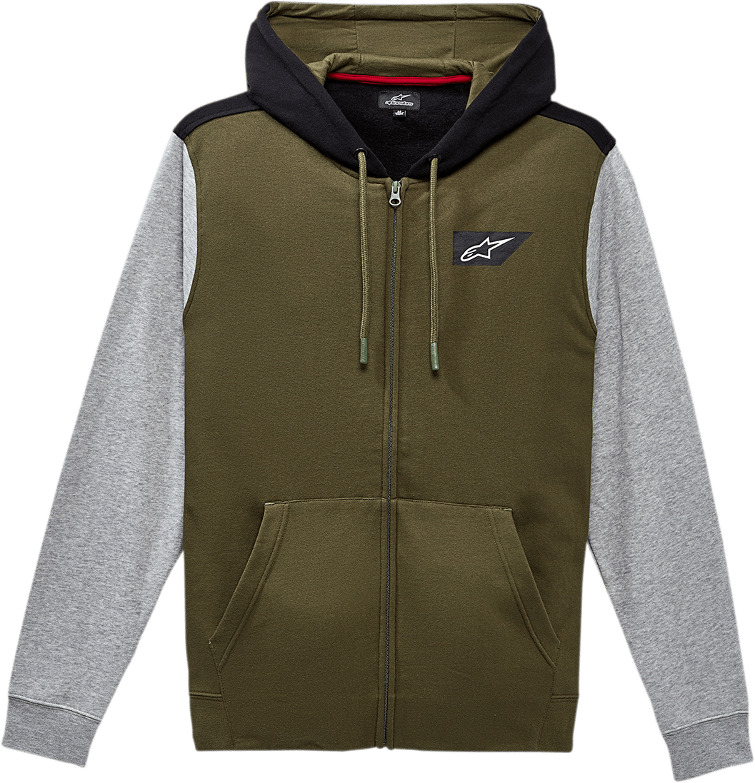 Alpinestars Spanner Hoodie - Military Large 123053180690L - Kelly Motorsports