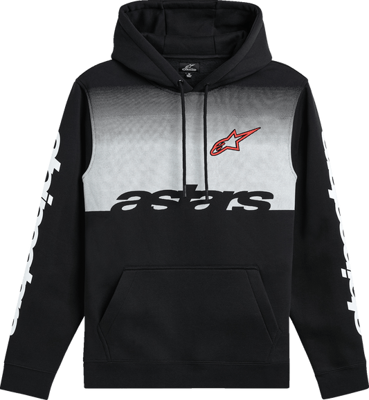Alpinestars Specter Pullover Hoodie 2XL - Black with Gradient Fade and HD Logo - Kelly Motorsports