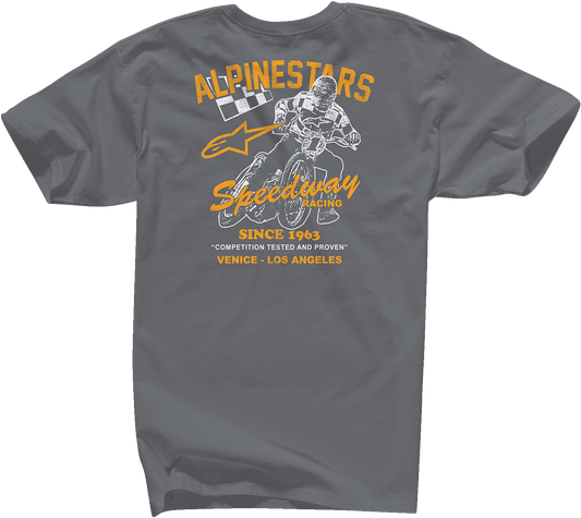 Alpinestars Speedway T-Shirt Charcoal 2XL - 12137260018XXL - Kelly Motorsports