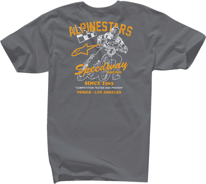 Alpinestars Speedway T-Shirt - Charcoal Medium - 12137260018M - Kelly Motorsports