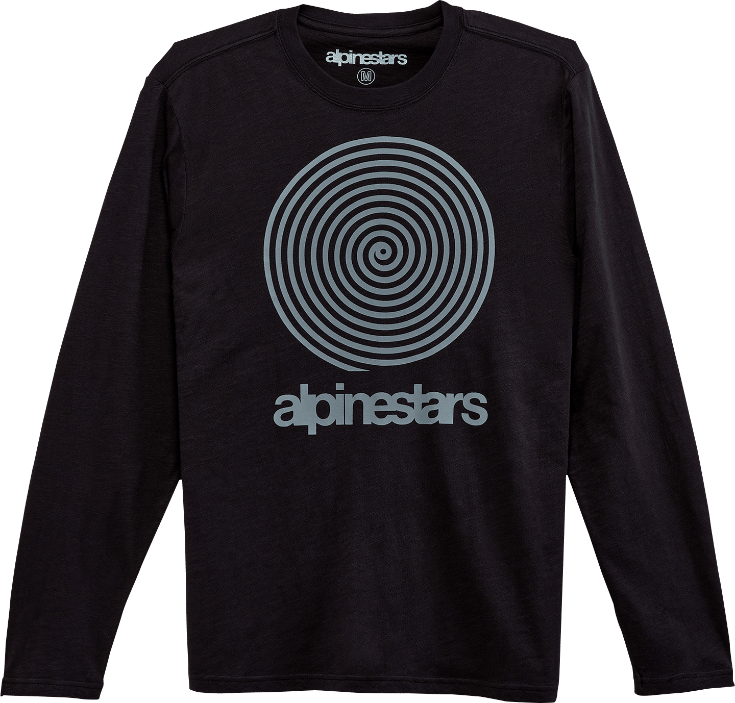 Alpinestars Spiral Long-Sleeve T-Shirt - Black, Medium (Part No. 1232-71020-10-M) - Kelly Motorsports