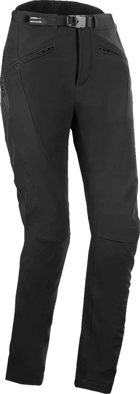 Alpinestars Stella Alamosa Pants - Women’s Black Slim Fit Textile Riding Pants, Part Number 3330125-10-28 - Kelly Motorsports