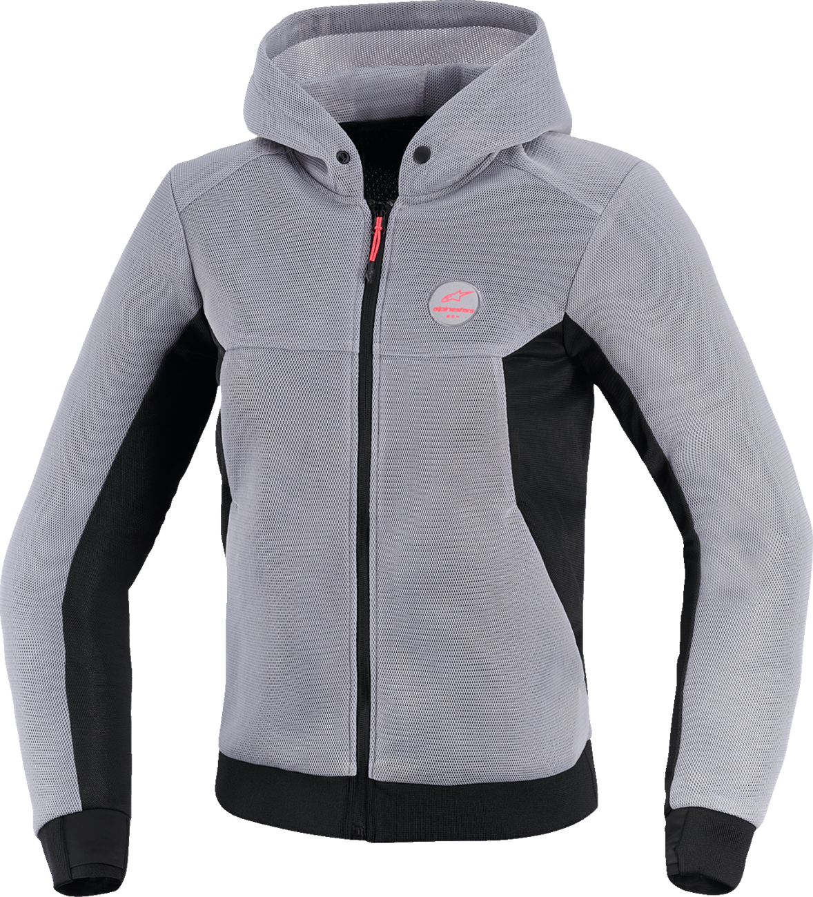 Alpinestars Stella Chrome Super Airflow Hoodie - Mid Gray/Black/Pink - Large - Kelly Motorsports