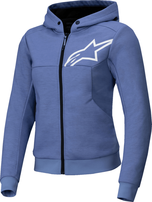 Alpinestars Stella Chrome v2 Sport Hoodie - Blue Violet/White, Size XL (Part 4210225-7185-XL) - Kelly Motorsports