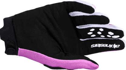 Alpinestars Stella Full Bore V2 Gloves - Violet, White & Black, Size Small - Kelly Motorsports