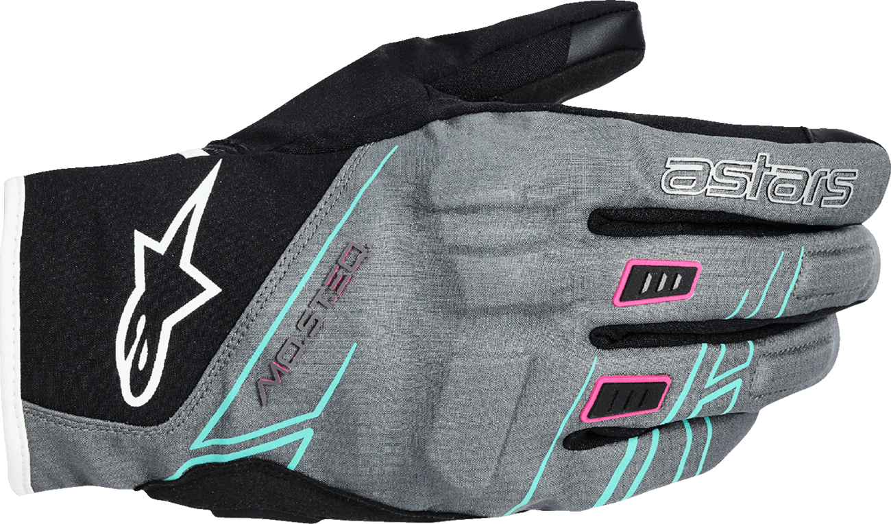 Alpinestars Stella Moblast WP Gloves - Medium Fur Gray/Black/Fluo Pink, Part 3530126-1598-M - Kelly Motorsports