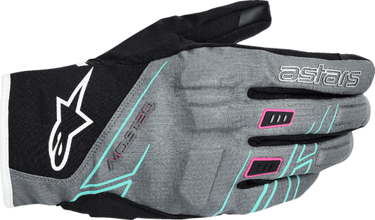 Alpinestars Stella Moblast WP Gloves – Small, Fur Gray/Black/Fluo Pink - Kelly Motorsports
