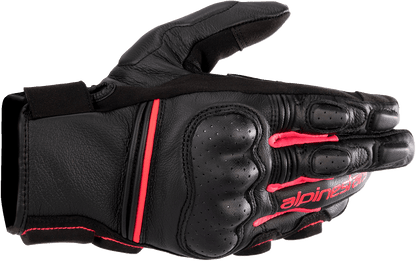 Alpinestars Stella Phenom Leather Gloves - Black/Diva Pink, XS - Part 3591723-1839 - Kelly Motorsports