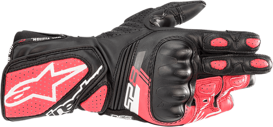 Alpinestars Stella SP-8 V3 Women's Motorcycle Gloves - Black, White & Diva Pink, Size XL - Kelly Motorsports