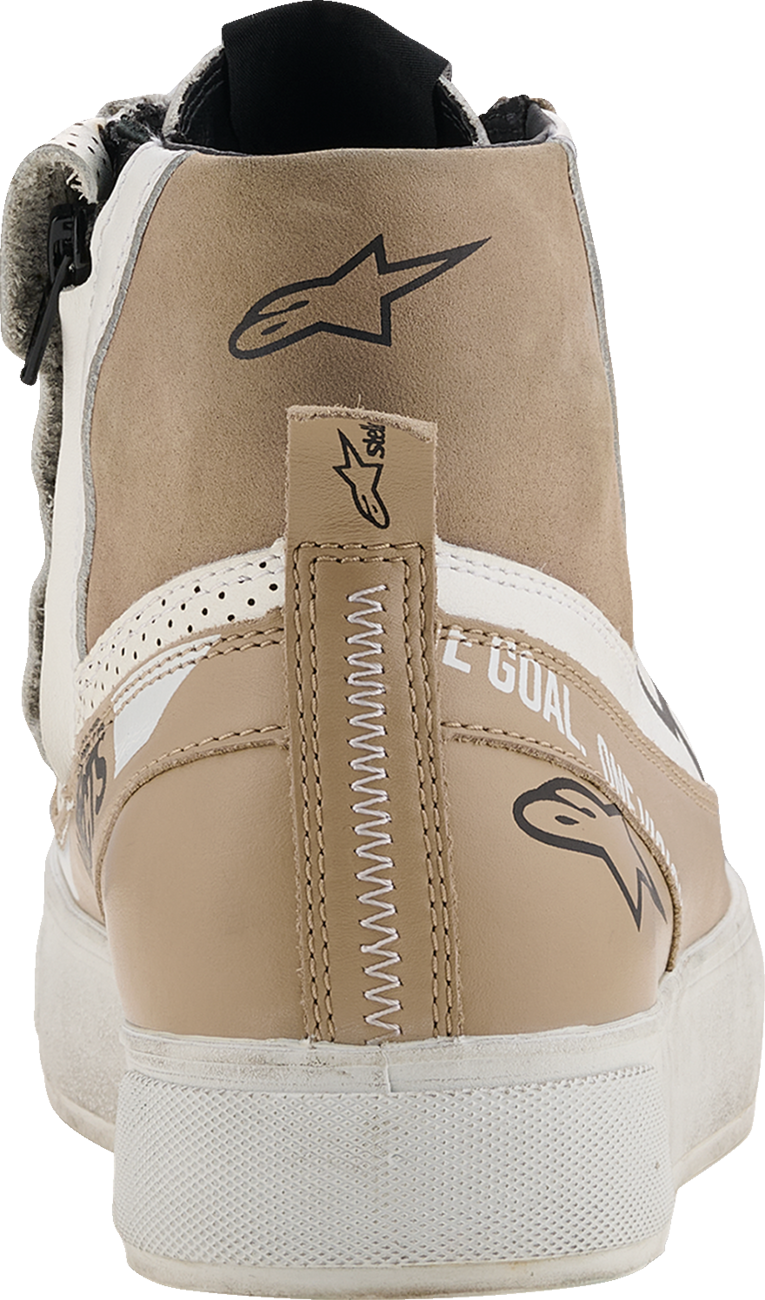 Alpinestars Stella Stated Flair Women's Motorcycle Shoes - Warm Gray/White, US 6 - Kelly Motorsports