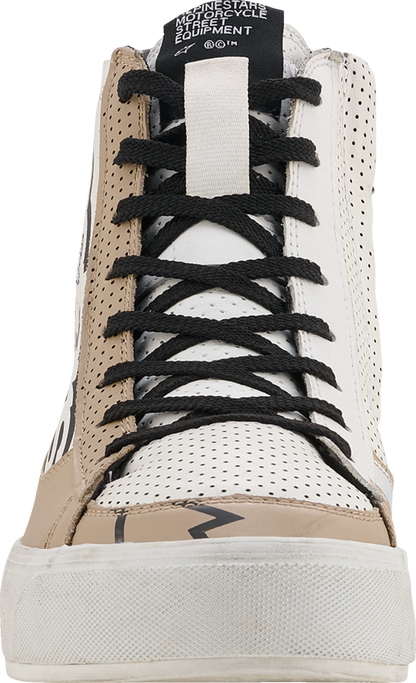 Alpinestars Stella Stated Flair Women's Motorcycle Shoes - Warm Gray/White, US 6 - Kelly Motorsports