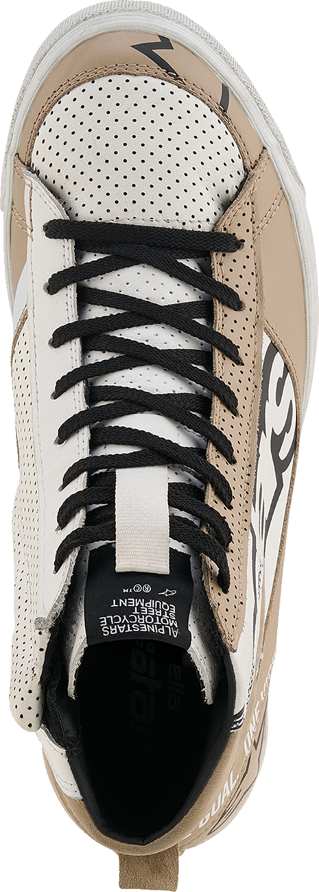 Alpinestars Stella Stated Flair Women’s Motorcycle Shoes - Warm Gray/White, US Size 10 - Kelly Motorsports