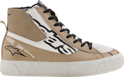 Alpinestars Stella Stated Flair Women’s Motorcycle Shoes - Warm Gray/White, US Size 10 - Kelly Motorsports