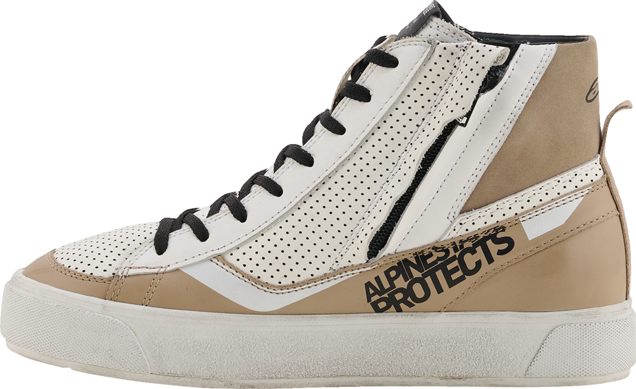 Alpinestars Stella Stated Flair Women's Riding Shoes - Warm Gray and White, US 7, Part 2541426 - 9322 - 7 - Kelly Motorsports