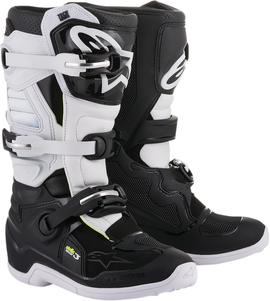 Alpinestars Stella Tech 3 Women's Motorcycle Boots - Black/White, US 8 / EU 39 - Kelly Motorsports