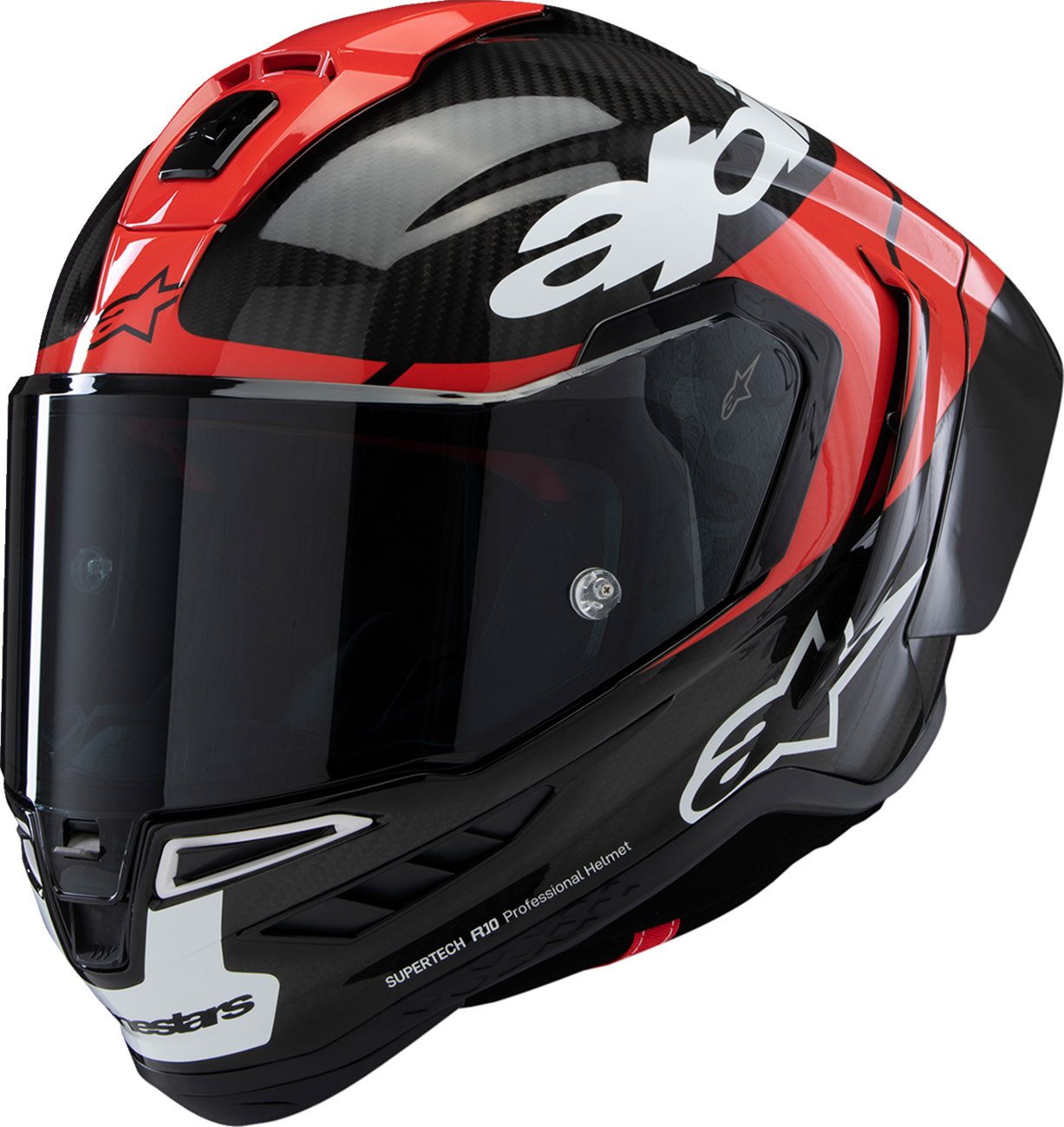 ALPINESTARS Supertech R10 Helmet - Element Carbon/Red/White - Medium - Kelly Motorsports