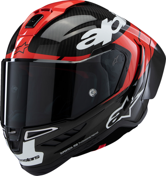 ALPINESTARS Supertech R10 Helmet - Element Carbon/Red/White - Medium - Kelly Motorsports