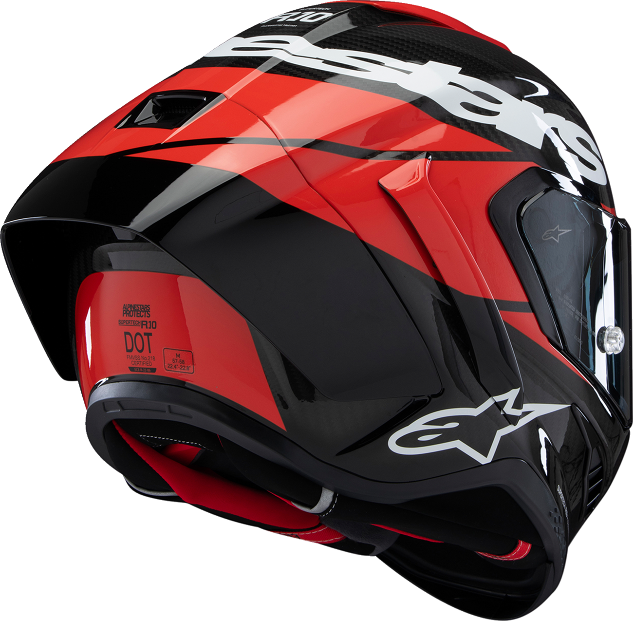 ALPINESTARS Supertech R10 Helmet - Element Carbon/Red/White - Size XS - Kelly Motorsports