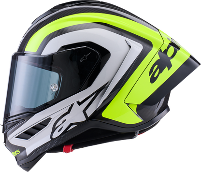 Alpinestars Supertech R10 Helmet - Size XS - Arius Gloss Black, Silver, and Yellow Fluo (Part Number 8203926 - 1699 - XS) - Kelly Motorsports