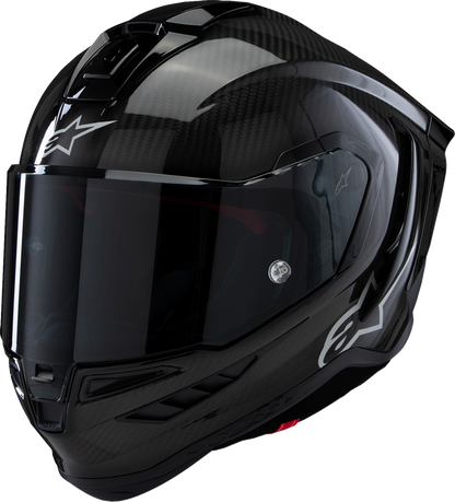Alpinestars Supertech R10 Helmet - Solid Carbon Black, XL (Part No. 8200124 - 1902 - XL) - Kelly Motorsports