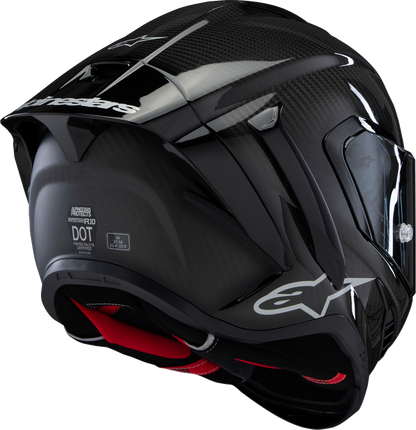 Alpinestars Supertech R10 Helmet - Solid Carbon Black, XS (Part 8200124 - 1902 - XS) - Kelly Motorsports
