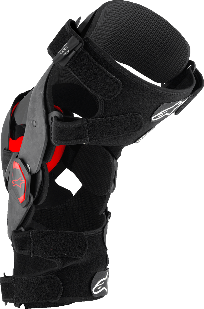 Alpinestars Supertech RK-10 Plasma Knee Braces Black/Red - Kelly Motorsports