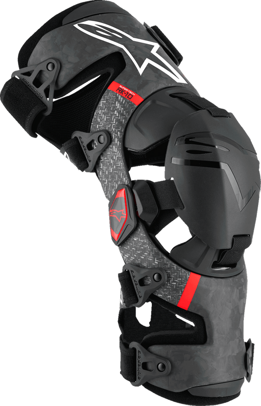 Alpinestars Supertech RK-10 Plasma Knee Braces Black/Red - Kelly Motorsports