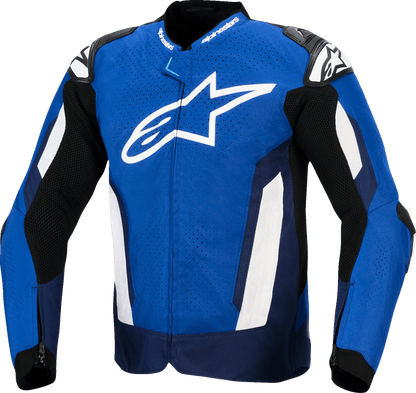 Alpinestars T-GP Air Jacket Bright Blue/Navy/White 3300626-7329 - Kelly Motorsports