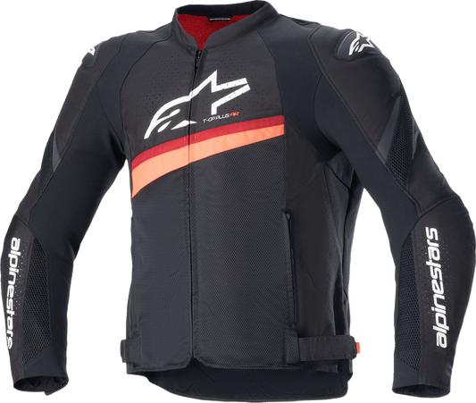 Alpinestars T-GP Plus R v4 Airflow Jacket Black/Red Fluo 3300624-1030 - Kelly Motorsports