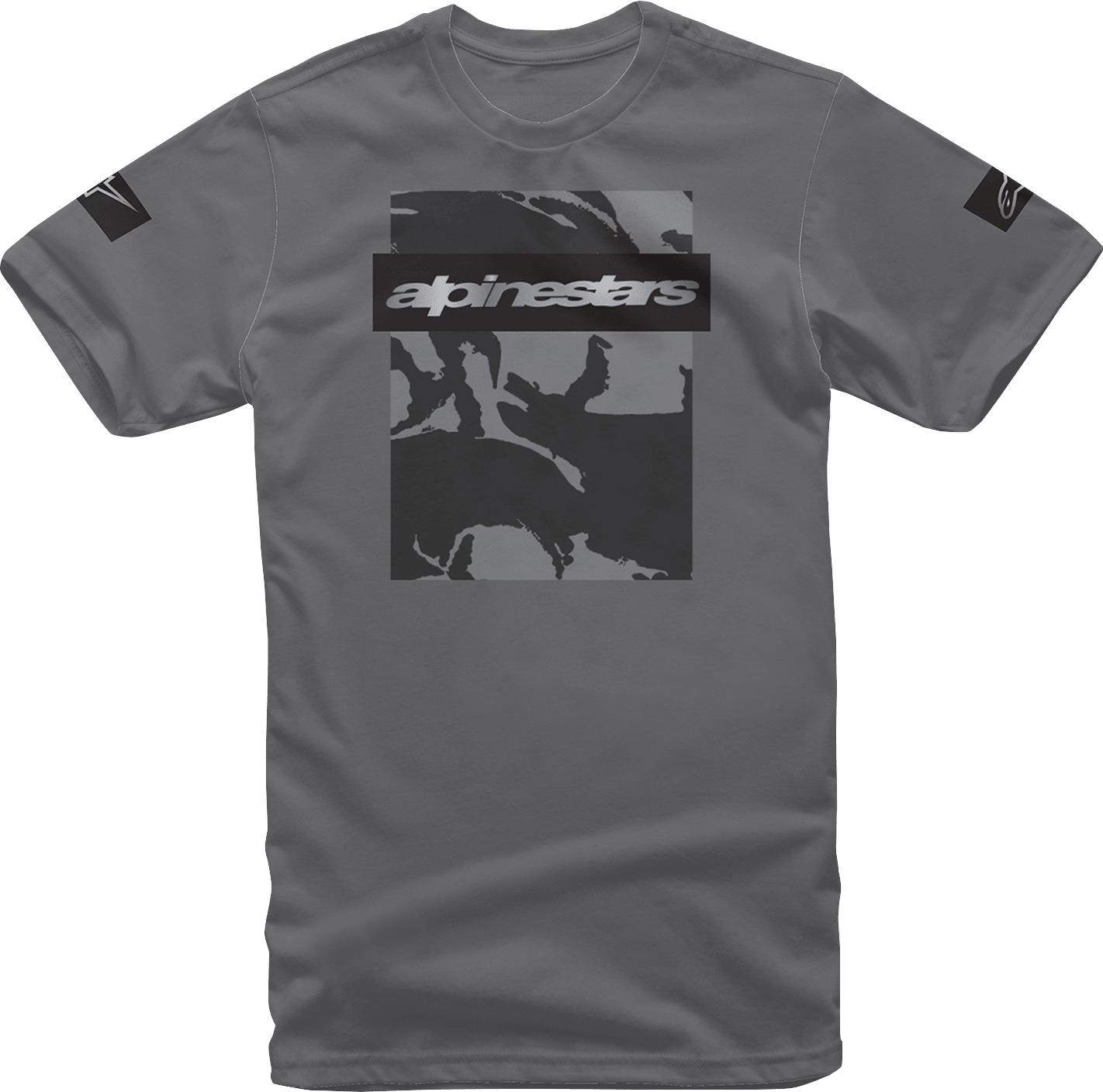 Alpinestars Tactical T-Shirt Charcoal Large 1232-72246-18-L - Comfortable 100% Cotton MX-Inspired Design - Kelly Motorsports