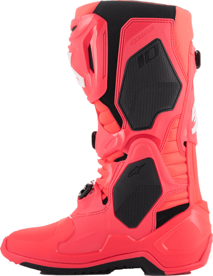 Alpinestars Tech 10 Boots Diva Pink/White 2010020-3812 - Kelly Motorsports