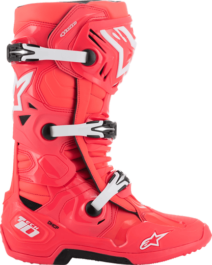 Alpinestars Tech 10 Boots Diva Pink/White 2010020-3812 - Kelly Motorsports