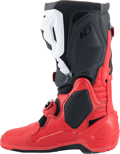Alpinestars Tech 10 Enduro Boots Bright Red/Black/White 2010025-3016 - Kelly Motorsports