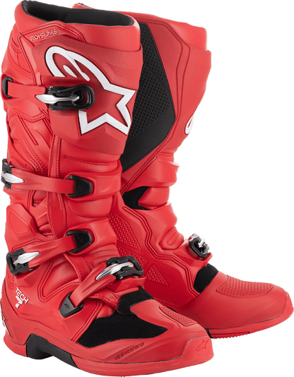 Alpinestars Tech 7 Boots - Off-Road Boots Bright Red 2012025-3010 - Kelly Motorsports