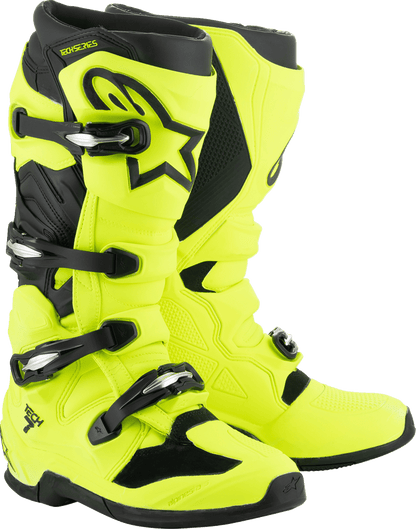 Alpinestars Tech 7 Off-Road Boots Fluorescent Yellow/Black 2012025-551 - Kelly Motorsports