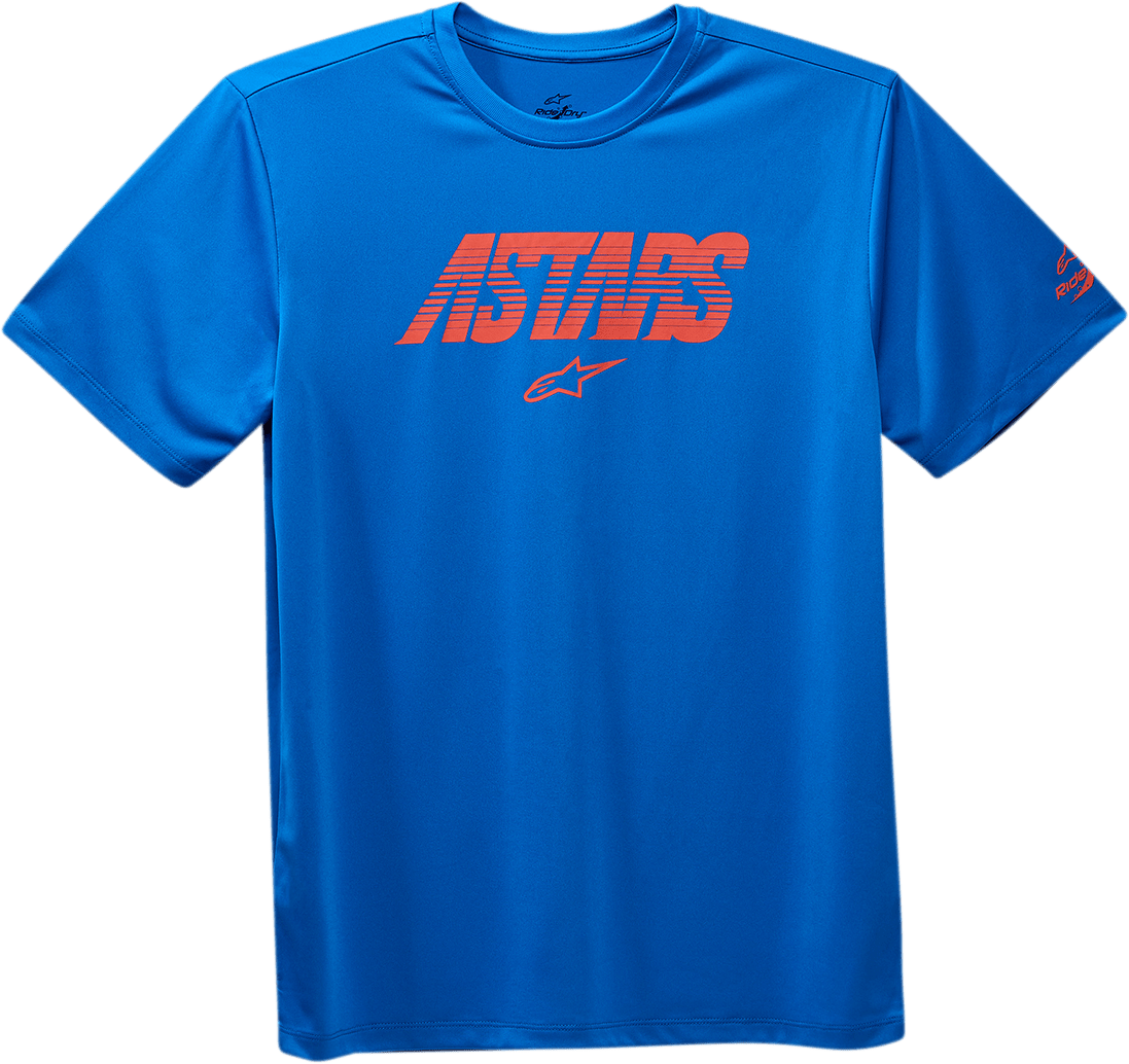 Alpinestars Tech Angle Premium T-Shirt - Bright Blue, Size Large (Part No. 121073220760L) - Kelly Motorsports